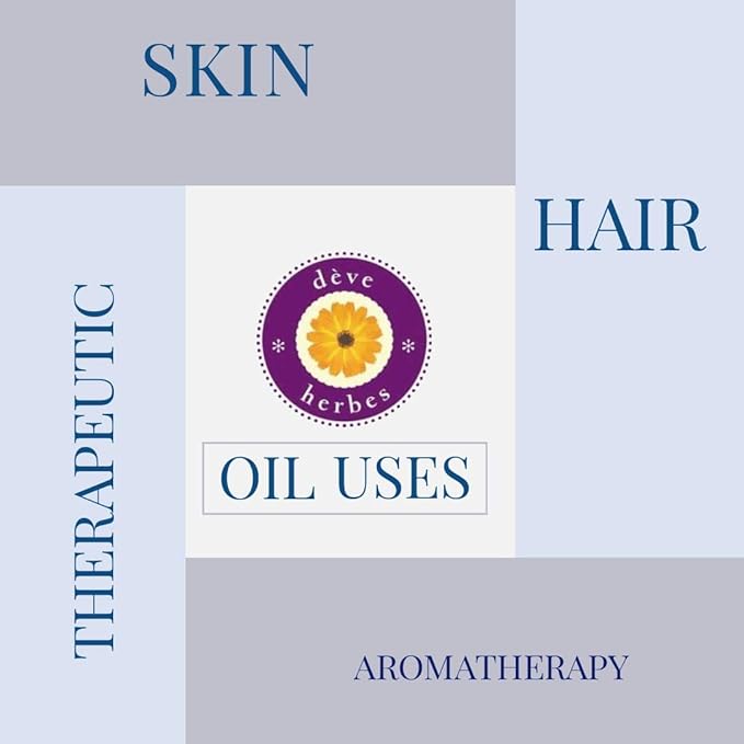 dève herbes Sukesha - for Healthy, Strong and Thick Hair. Rosemary, French Lavender Essential Oils in Sesame, Castor & Black Seed (Kalaunji) Oil 100ml (3.38 oz)