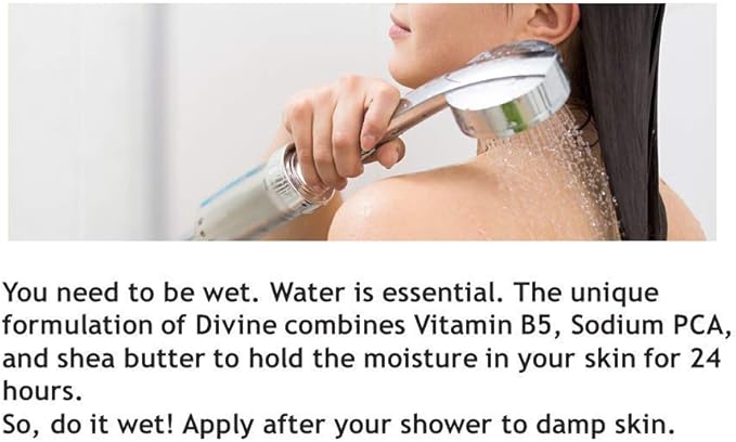 Divine Skin Hydrator in Shower Body moisturizer unscented Fragrant Free Helps Dry Itchy Irritated Skin 8.5 oz