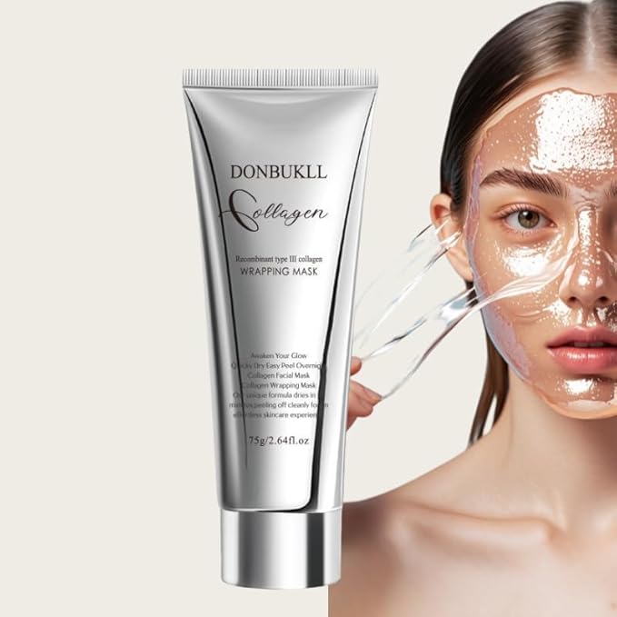 Hydrolyzed Collagen Night Wrapping Mask - 2.64 fl.oz | Overnight Peel Off for Elasticity, Hydration & Tight Skin | Reduce Sagging & Dullness