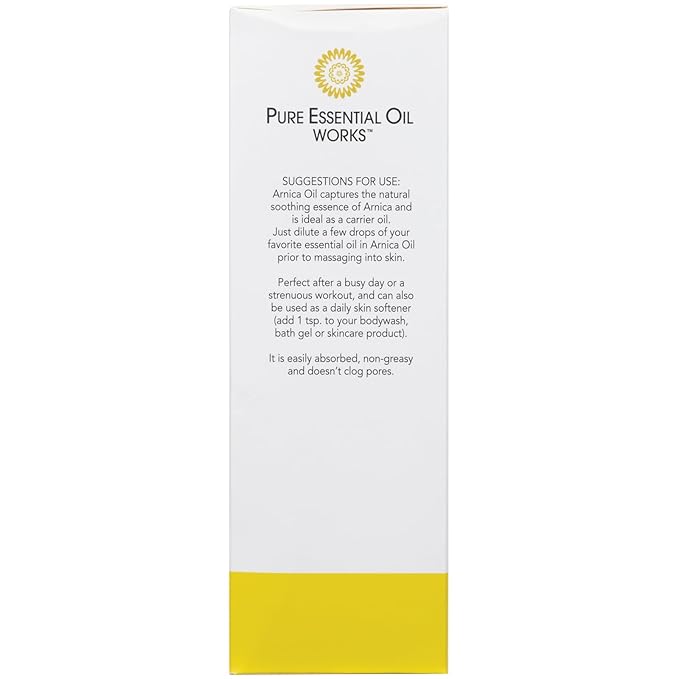 Arnica Oil, 100% Pure, Natural, Paraben-Free, 8 Ounces