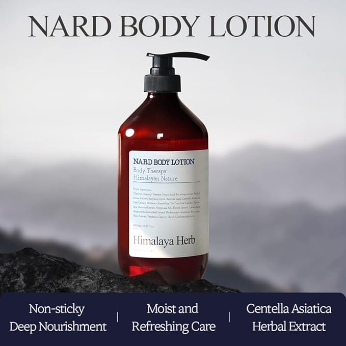 Bouquet Garni NARD Body Lotion Lavender Musk - Moisturizing, Calming, Nourishing for Dry Skin (Containing Tea Tree Extract, Centella Asiatica, and Shea Butter) - 16.9 oz
