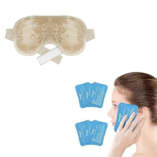 NEWGO Bundle of Cold Gel Eye Mask and Mini Ice Pack