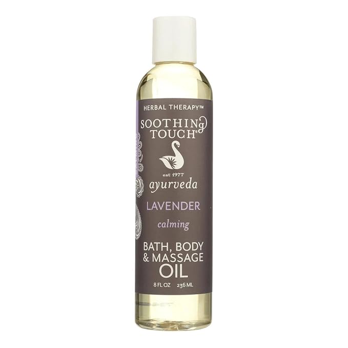 Soothing Touch Bath Body & Massage Oil, Calming Lavender - 8 Oz