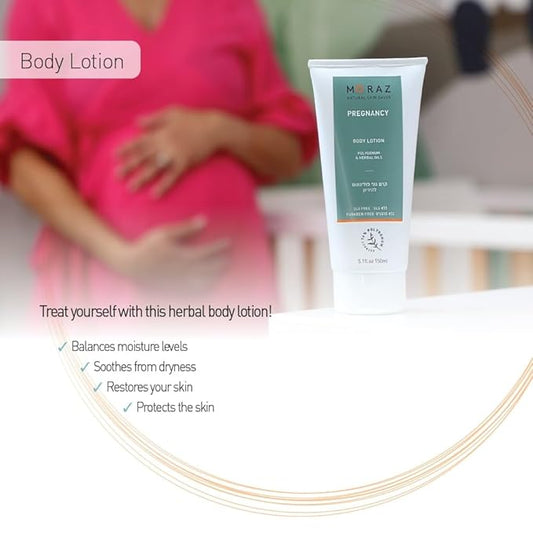 Moraz Pregnancy Body Lotion 5.1 oz | Rich in Herbal Extracts & Natural Oils
