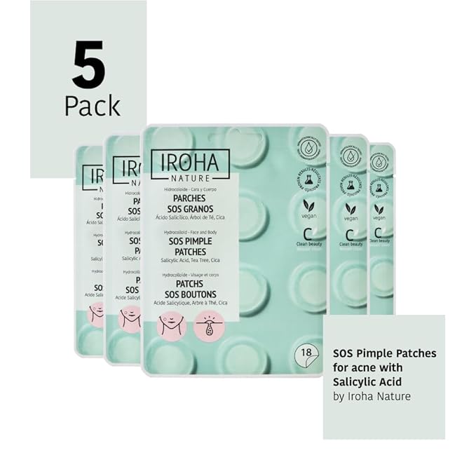 Salicylic Acid Pimple Patches (90 Patches in 5 Packs) + Activated Charcoal Peel-Off Mask (4 Pieces) -Acne Treatment with Tea Tree and Centella Asiatica & Green Tea Peel Off Mask-Total Bundle 10 pieces
