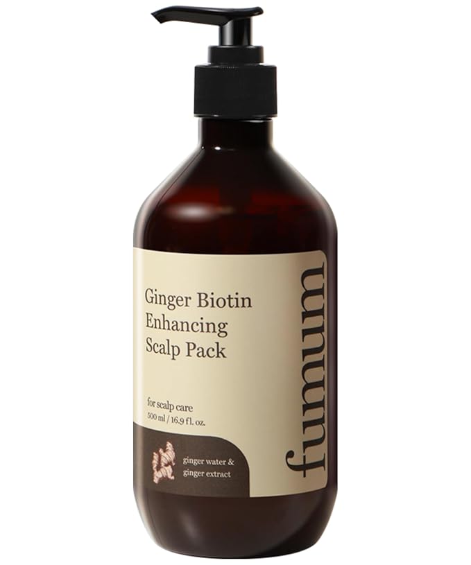 Fumum Ginger Biotin Enhancing Scalp Pack - 16.9oz/500ml, Nourishing, Effective for Healthy, Strong Hai and, Soothed Scalp in All Hair Types