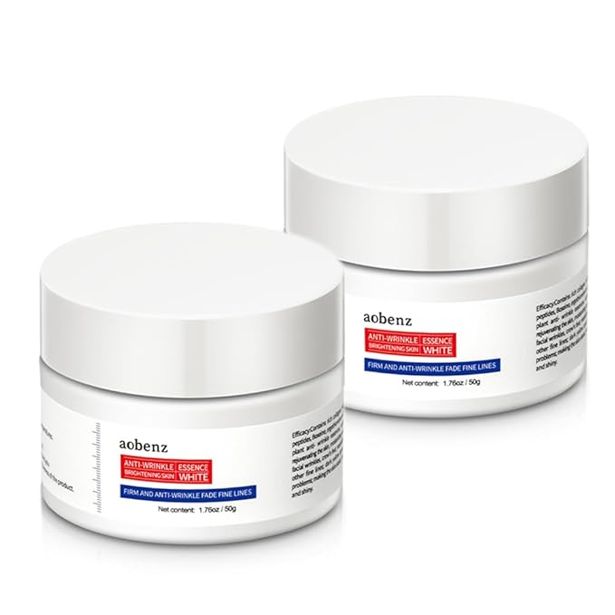 SINPIN aobenz Anti Aging Moisturizer Face Cream for Women & Men - Night Cream for Face & Neck | All Skin Types | Niacinamide + Hyaluronic Acid | Firming, Tightening, Anti Wrinkle, 1.76FL (2PCS)