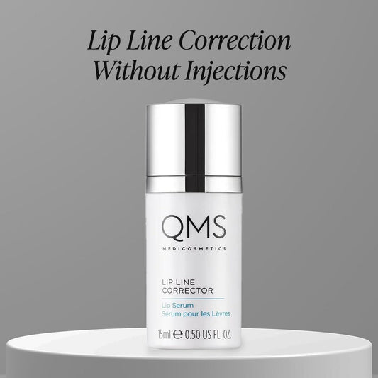 QMS Medicosmetics Lip Line Corrector Lip Serum – Formulated to Reduce Fine Lines + Wrinkles – Hydrates + Plumps Lips – 0.5 oz