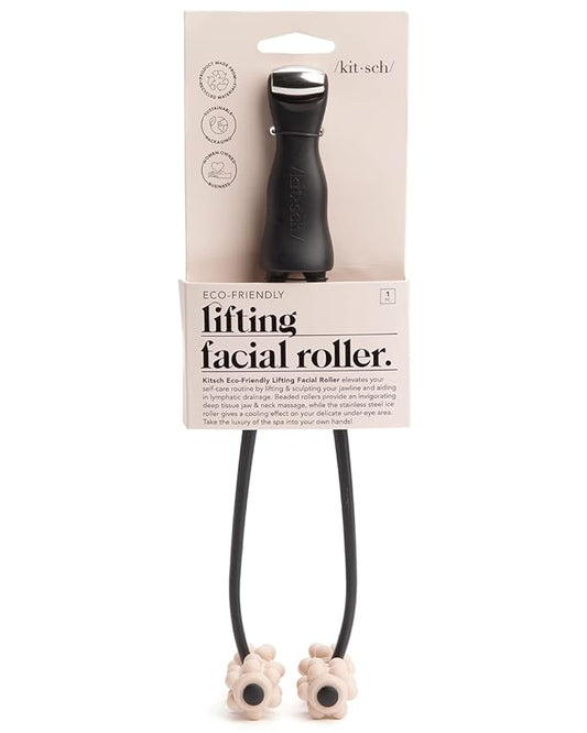 Kitsch Facial Lifting Roller for Wrinkles & Firming, 2-in-1 Eye & Face Massager Tool, Lymphatic Drainage Massager Rollers, Skin Roller for Face, Facial Rollers, Jawline Sculpting & Neck Lifting
