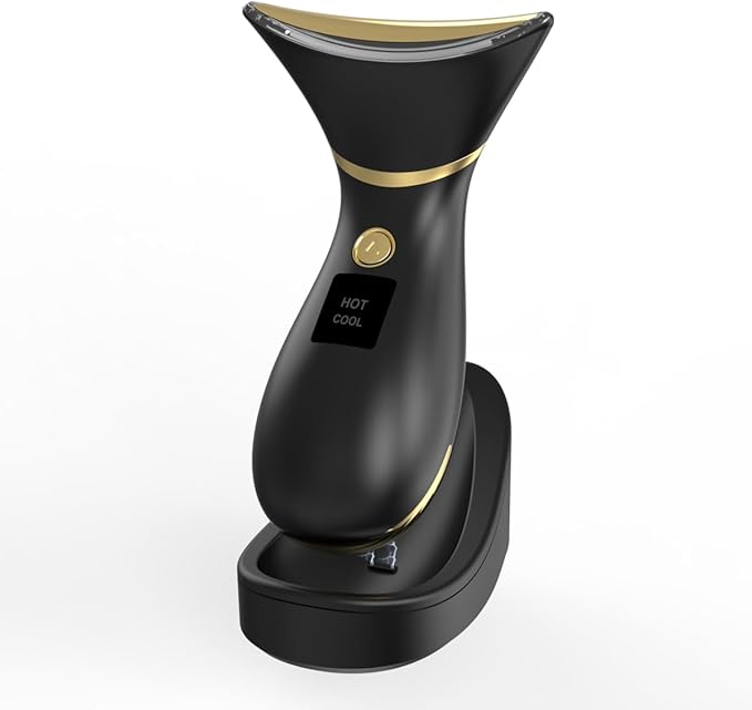 Facial and Neck Massage Kit, Neck Face Tightening Device, 3 Massage Modes for Skin Care at Home (Black)