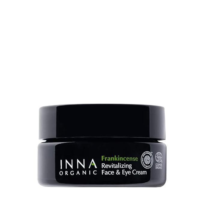 INNA ORGANIC Rejuvenating Face Cream, Anti-aging, Wrinkle Care, Fine Lines & Tightening, EWG & COSMOS Certified | Frankincense Essential Oils Infused Skin Care | Luxury Clean Beauty