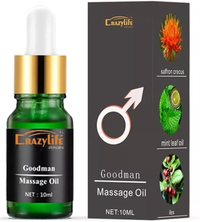Massage Oil Enlargement Oil Increase Enlarge Gel Thicker Longer Stronger Large Size Enlarger Cream BLSEX for Men (F094-GOODMAN Oil)