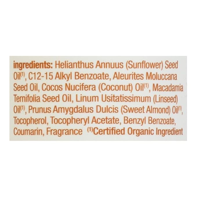 Alba Botanica Hawaiian Organic Body Oil - Kukui Nut - 8.5 Ounce (Pack of 2), 'Packaging may vary'