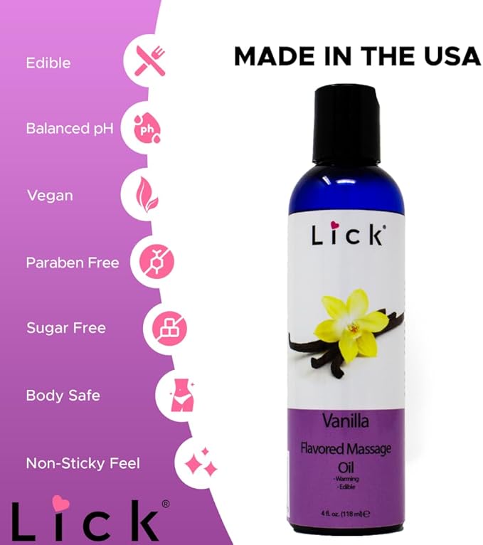 Vanilla Flavored Massage Oil for Massage Therapy - Relaxing Muscle Massage for Men and Women with Natural Vitamin e Oil with Aromatherapy Oils for Skin use - Essential moisturizing Body Oils 4 oz