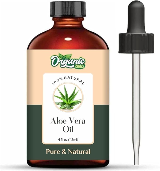 Aloe Vera Oil (Aloe barbadensis) | Pure & Natural Carrier Oil for Skincare, Hair Care & Massage - 118ml/3.99fl oz