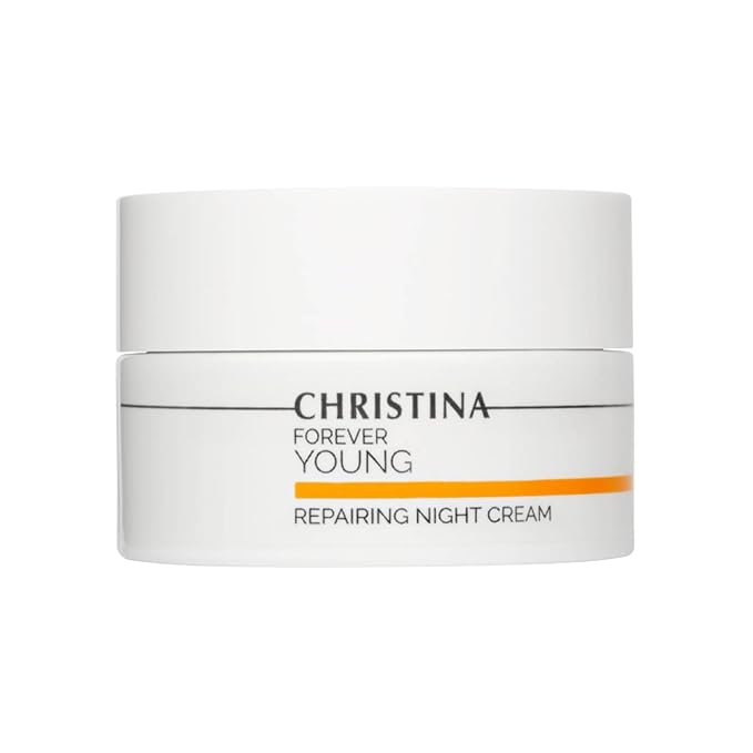 '-CHRISTINA- Forever Young Repairing Night Cream - 50ml - Lightweight & Non-Oily Retinol Cream with Peptides, Vitamins A & E for Overnight Hydration - For All Skin Types