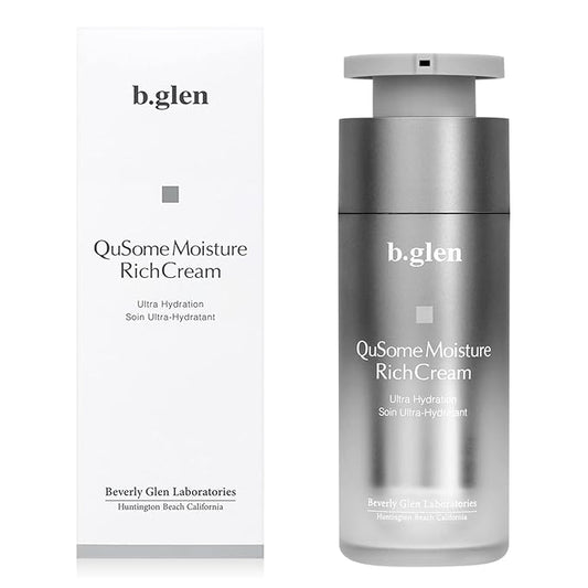 b.glen QuSome Moisture Rich Cream (30g/1.06oz.) Advanced anti-aging night cream and rich emollience