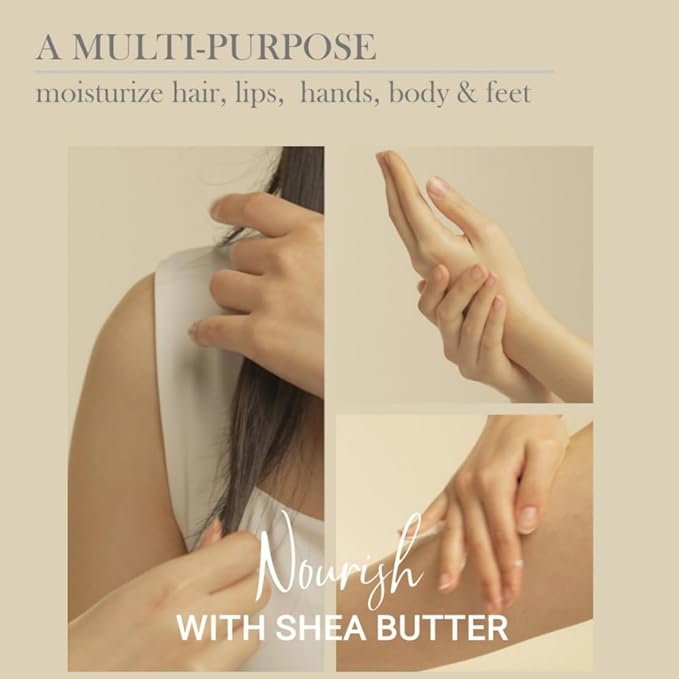 Organic Shea Butter Moisturizing Lip balm, Multi-purpose, Nourishing, Hydrating, Chemical-free, Non-toxic, Shea butter Scent (10, Grams), Dry Skin, Dryness, Korean