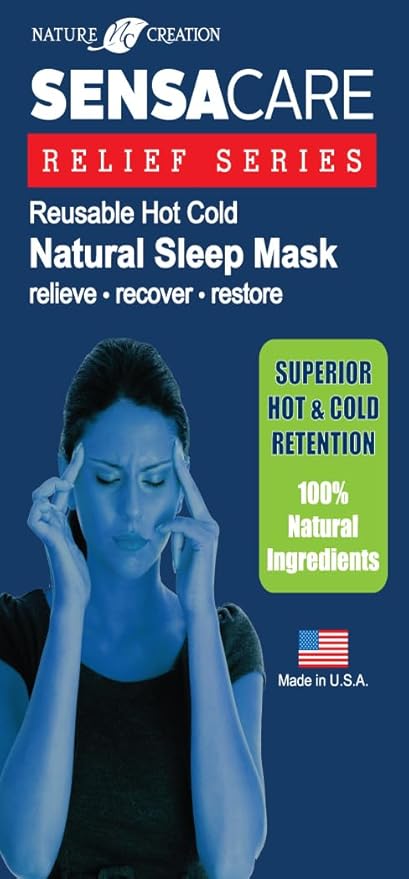 Lavender Lavender Eye Mask Pillow - Weighted Eye Mask for Relaxation, Yoga and Stress Relief - Cold Therapy Lavender Eye Masks for Women, Men - 1 Eye Mask Purple