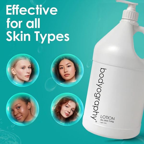 Bodyography blanc- Lotion | Vanilla White Tea Lotion Bottle with Pump, Suitable for All Skin Types