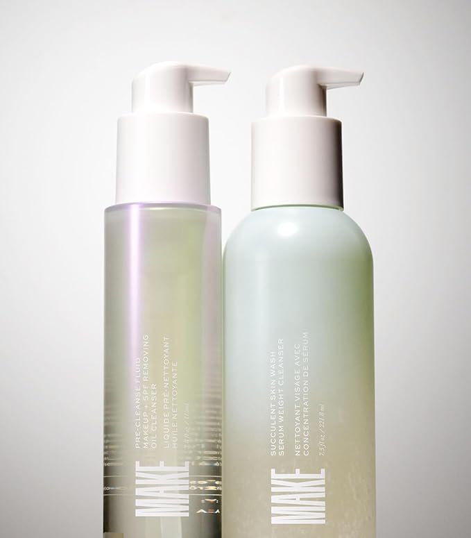 MAKE Beauty Pre-Cleanse Hydrating Cleansing Oil for Face - Silky Makeup Remover Oil for Dirt, Sunscreen and Waterproof Makeup. Moisturizing Cleanser for Refreshed Skin - 3.8 Fl Oz Pump.