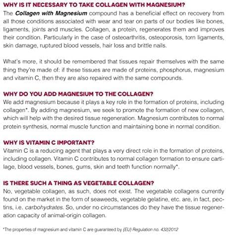 2 Pack - Ana Maria Lajusticia | Hydrolisate Collagen Powder with Magnesium and Vitamin C |for Healthy Skin, Nails, Hair and Ligaments | Natural Energy, Strawberry Flavour 350g