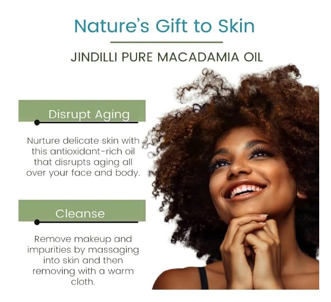 Pure Macadamia Oil-Australian Cold-Pressed Refined, Filtered, All-Natural, Cruelty-Free-Travel Moisturizer for Hair, Skin, Nails, Massag-Sensitive Skin, Eczema, Rosacea and Psoriasis-3.4 oz