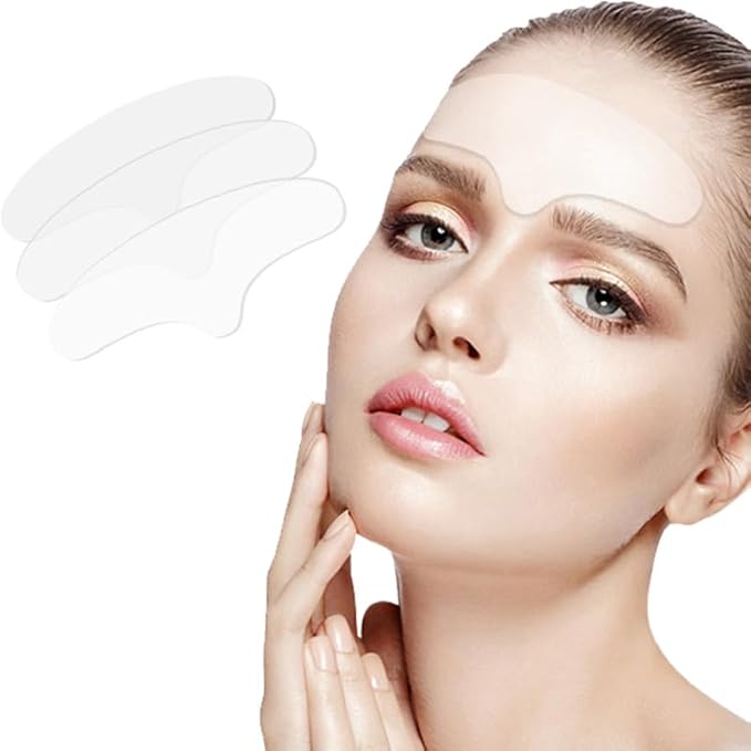 Forehead wrinkle patch wrinkle patch, reusable, for the prevention of skin wrinkles, sleep overnight to remove wrinkles, a pack of three tablets