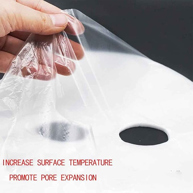 Facial Plastic Wrap,Disposable Plastic Mask, DIY Disposable Female Mask 100 Sheets,Lock In Water And Moisturize Persistently