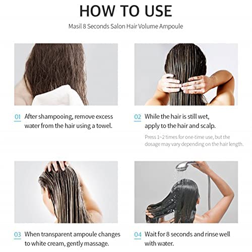 Masil 8 Seconds Salon Hair Volume Protein Treatment Mask 0.5floz X10ea