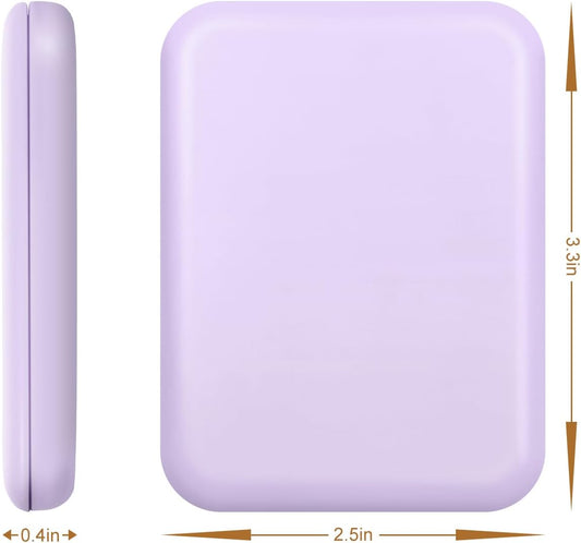 Compact Mirror, 1X/3X Magnification LED Pocket Mirror with Nternal BIattery, Mini Mirror for Purse, Pocket,Travel and Present (Purple)