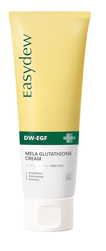 EASYDEW DW-EGF Mela Glutathione Cream for Radiant Skin and Restores Sun Damaged Skin with Glutathione - Evens Skin Tone, Moisture Glow Skin, 3.55 oz.