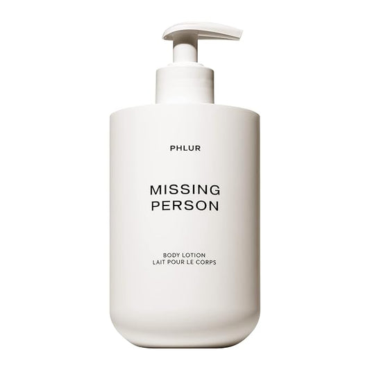 PHLUR Missing Person Body Lotion - Moisturizes & Replenishes Dry Skin - Floral Body Lotion for Women & Men with Bergamont, Musk, Orange & Sandalwood (16 Fl Oz)