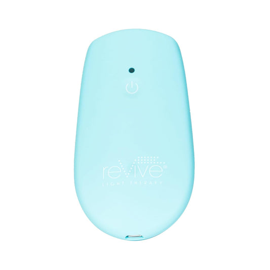 reVive Essentials Acne Device, FDA-cleared Red & Blue Light Acne Tools, Medspa Quality LED Light Therapy Products, Portable Triangular Design Face Tools for Skincare, Battery or USB Power