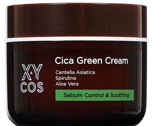 CICA GREEN CREAM (1.7oz) |100% vegan, EVE Vegan Certified, cruelty free| great vegan cosmetics for acne and blemishes and balances skin