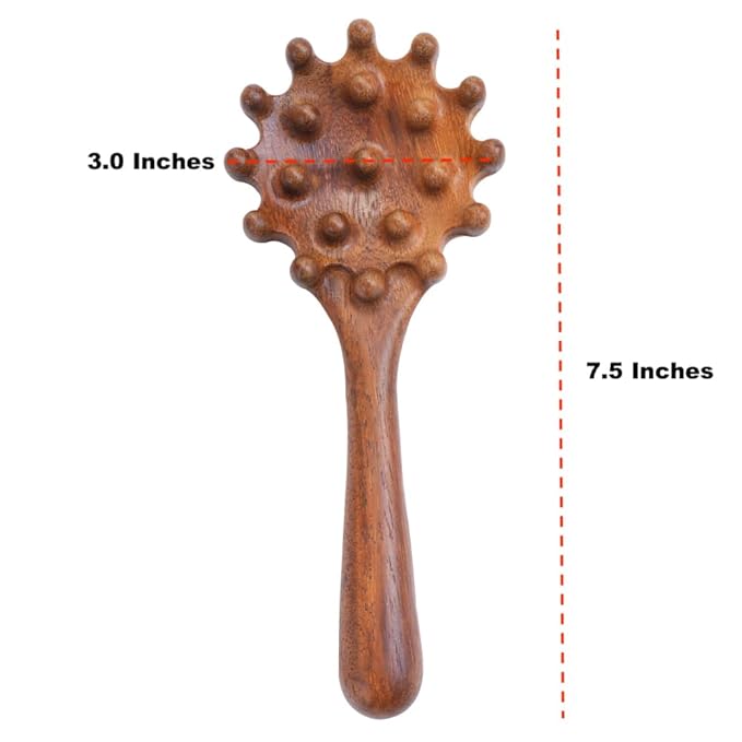 Handcrafted Wooden Scalp Massager - Scalp Scrubber for Hair Growth and Stress Relief, Made with Natural Wood, Scalp Brush Massager for Dandruff Reduction, Unique Gift for Mom, Dad & Self-Care Lovers