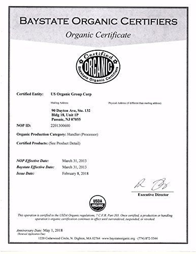 US Organic 100% Pure Lemongrass Essential Oil, USDA Certified Organic, Extracted by Steam Distillation Method, for Hair, Nail Polish Remover, Bees Attraction, and More. 30 ml