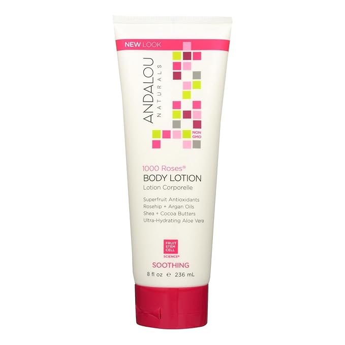 Andalou Naturals Body Lotion, 1000 Roses (8 OZ)