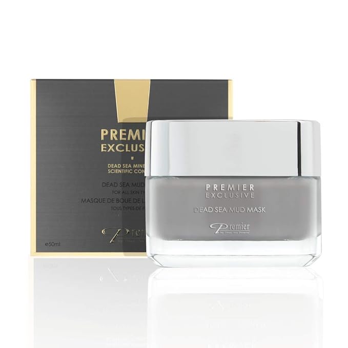 Dead Sea Mud Face MASK Premier Dead Sea online Exclusive, natural formula, wrinkle reducer, anti-aging, pore minimizer, witch hazel, aloe vera, minerals, vitamins, nutrients, antioxidants 1.7FL.oz