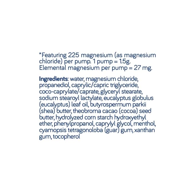 nfuse Magnesium Lotion | 100% Pure Magnesium Chloride USP Grade | Calming Magnesium with Eucalyptus Essential Oils and Menthol (8 oz)