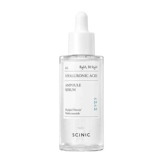 SCINIC Hyaluronic ACID Ampoule Serum 50ml, 1.69oz / 5 types of hyaluronic acid, moisture retention, inner dryness/Korean Ampoule/korean skin care