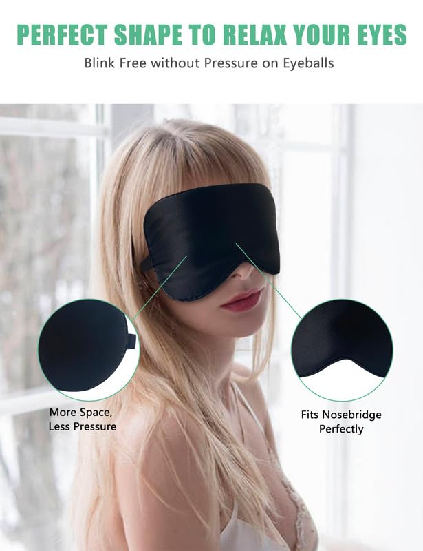 BeeVines Gel Eye Masks & Silk Sleep Mask