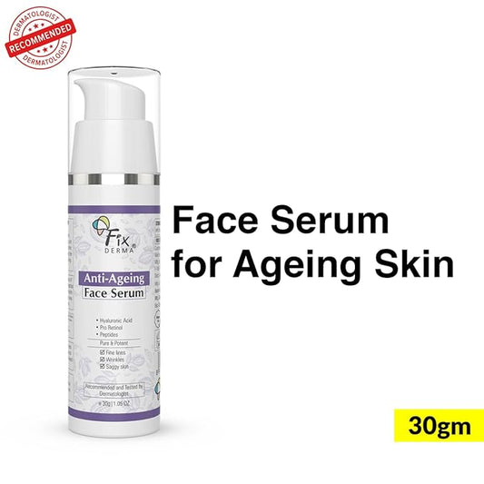 Fixderma Hyaluronic Acid Serum for Anti Ageing with Pro Retinol Serum for Face | Anti Ageing Serum for Fine Lines & Wrinkles | Face Serum for Men & Women | Face Serum for for all Skin Types - 30g