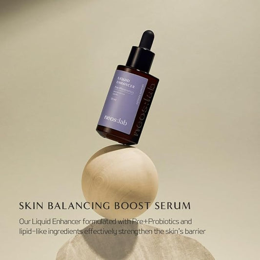 Liquid Enhancer Pre+Probiotics 1.01 fl.oz. (30ml) - Prebiotics, Probiotics, Ceramide, Facial Serum for Dewy, Moisturizing Skin, Skin Balancing, Skin Defense Support for Sensitive Skin