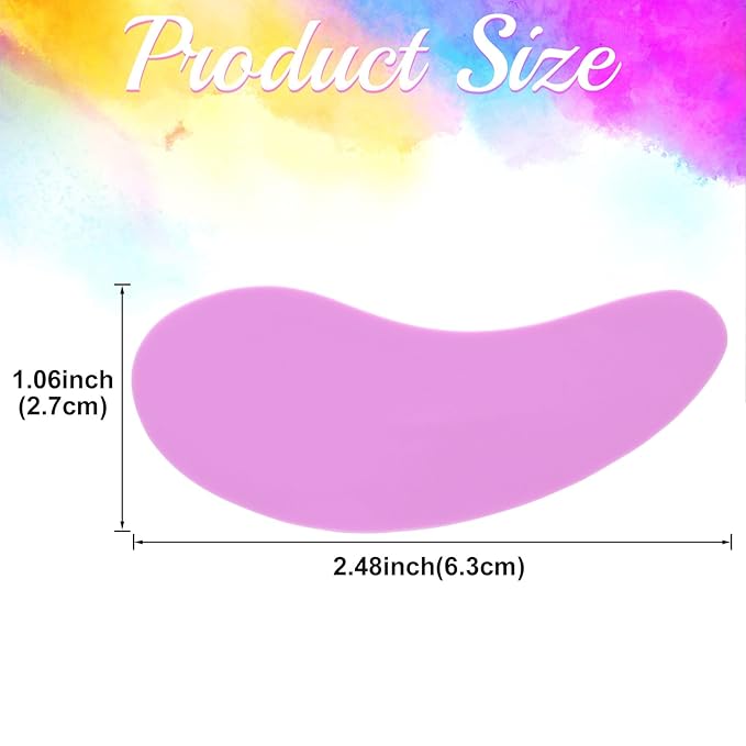 2 Pairs Under Eye Patches Reusable, Blue Purple Silicone Eye Mask for Wrinkles Dark Circles Puffiness Fine Lines Self Skin Care Stuff for Women Teens