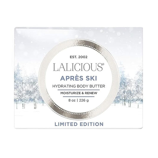 LaLicious Après Ski Body Butter - Hydrating Body Moisturizer with Shea Butter - No Parabens (8oz)