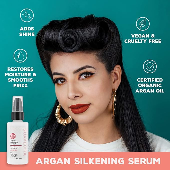 Suavecita Argan Silkening Serum Wild Berry Scent 2 Fl Oz