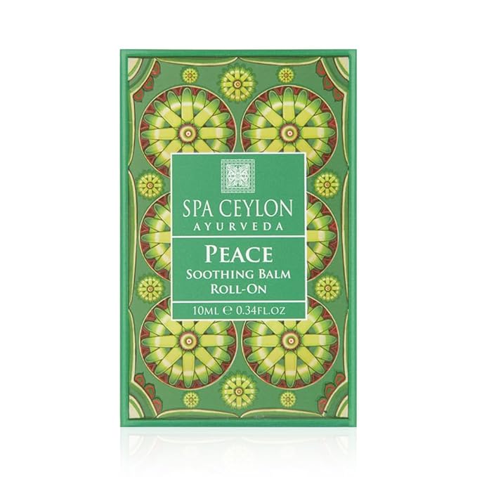 SPA CEYLON Peace Soothing Balm Roll On | Instant Cooling Relief | Silicone-Free & Paraben-Free for | All Skin Types
