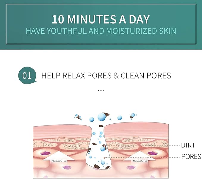 DAROMA Nano Ionic Facial Steamer with Adjustable Nozzle & Mirror - Advanced Home Spa Tool for Deep Cleansing & Hydration Support, Ideal Skincare Gift for Women