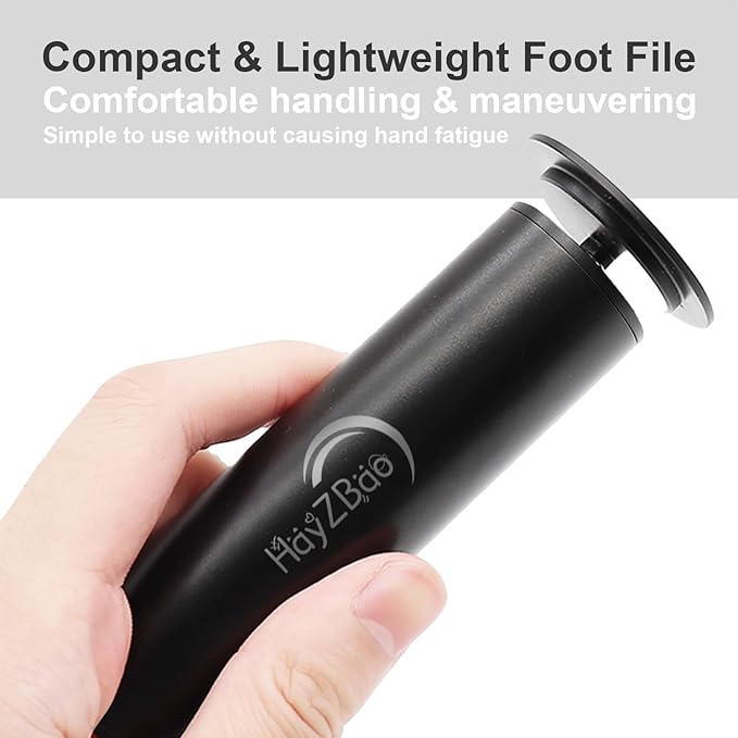 Electric Foot File - Callus Remover for Feet,Adjustable Speed Foot Scrubber with 60 Pcs Sandpaper Discs,Professional Pedicure Tool for Dead Skin and Calluses - Matte Black